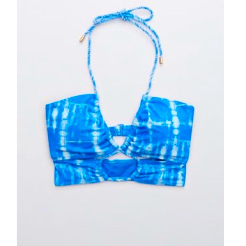 NEW~AERIE Cut Out Halter Bandeau
Bikini Top SIZE L